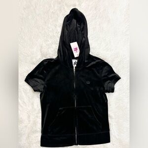 Juicy Couture Bling Bling Short Sleeve Zip Front Jacket